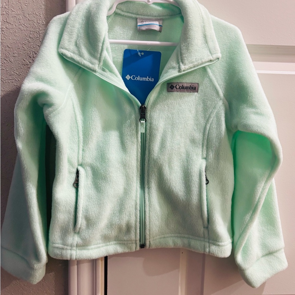 Columbia Youth Light Green Fleece Jacket